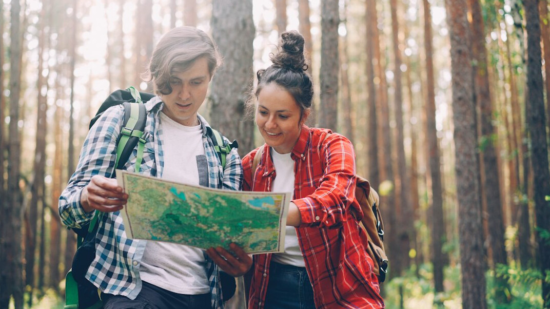 young couple planning